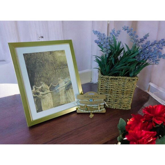 Boho Evil Eye Hamsa Beaded Bracelet Set - Adjustable - New - Witchcore Ethereal - Picture 4 of 13